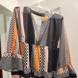 Multi-Colored Mini Dress